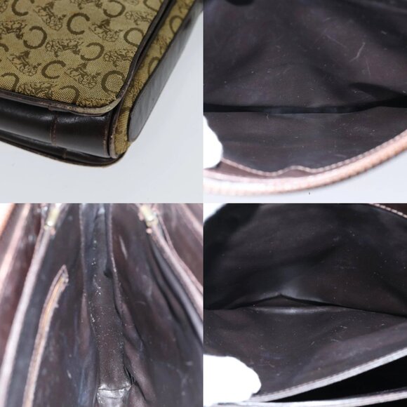 CELINE C Macadam Canvas Shoulder Bag Beige Brown Auth 81007 - Picture 15 of 15